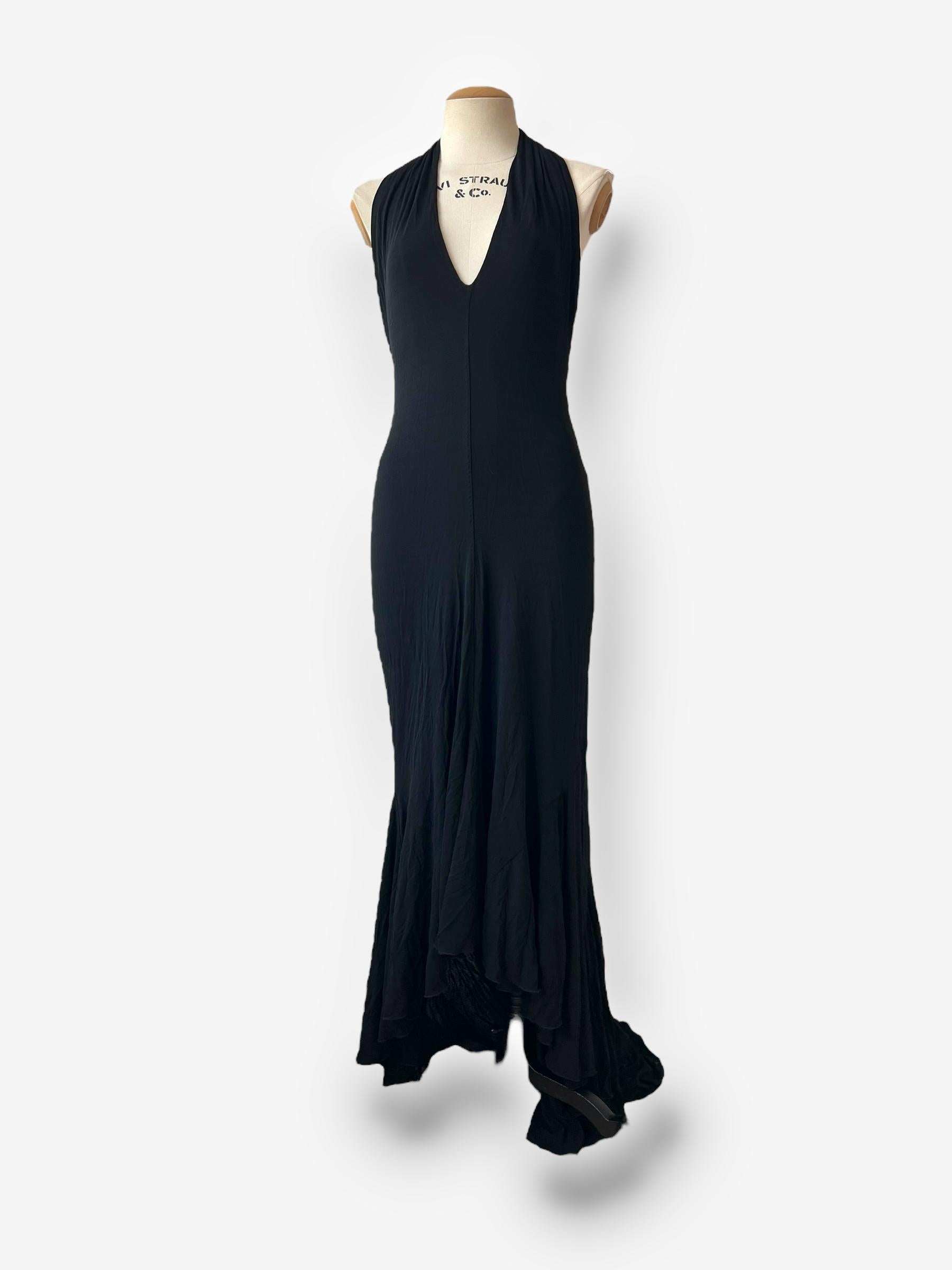Donna Roberto Cavalli c. 2010 Collana di pietre preziose Abito Halter in vendita