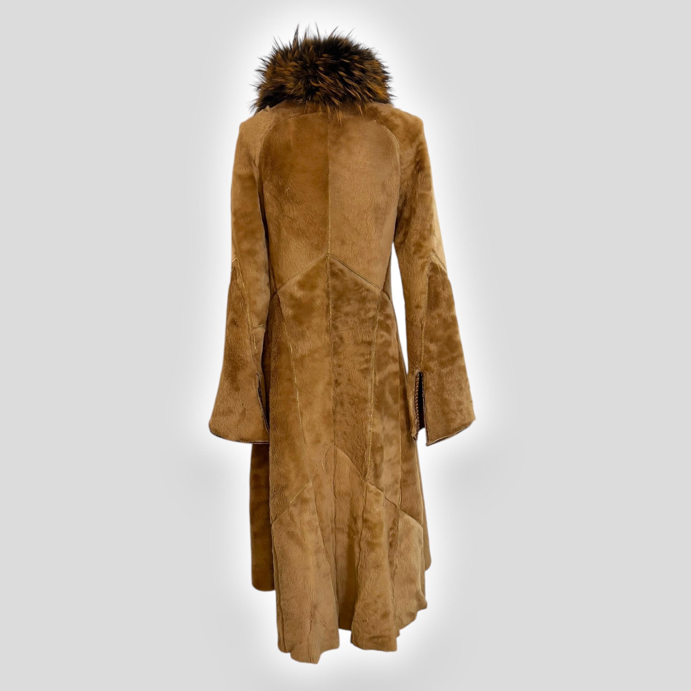 Women's Roberto Cavalli C2000 reversible shearling fur coat