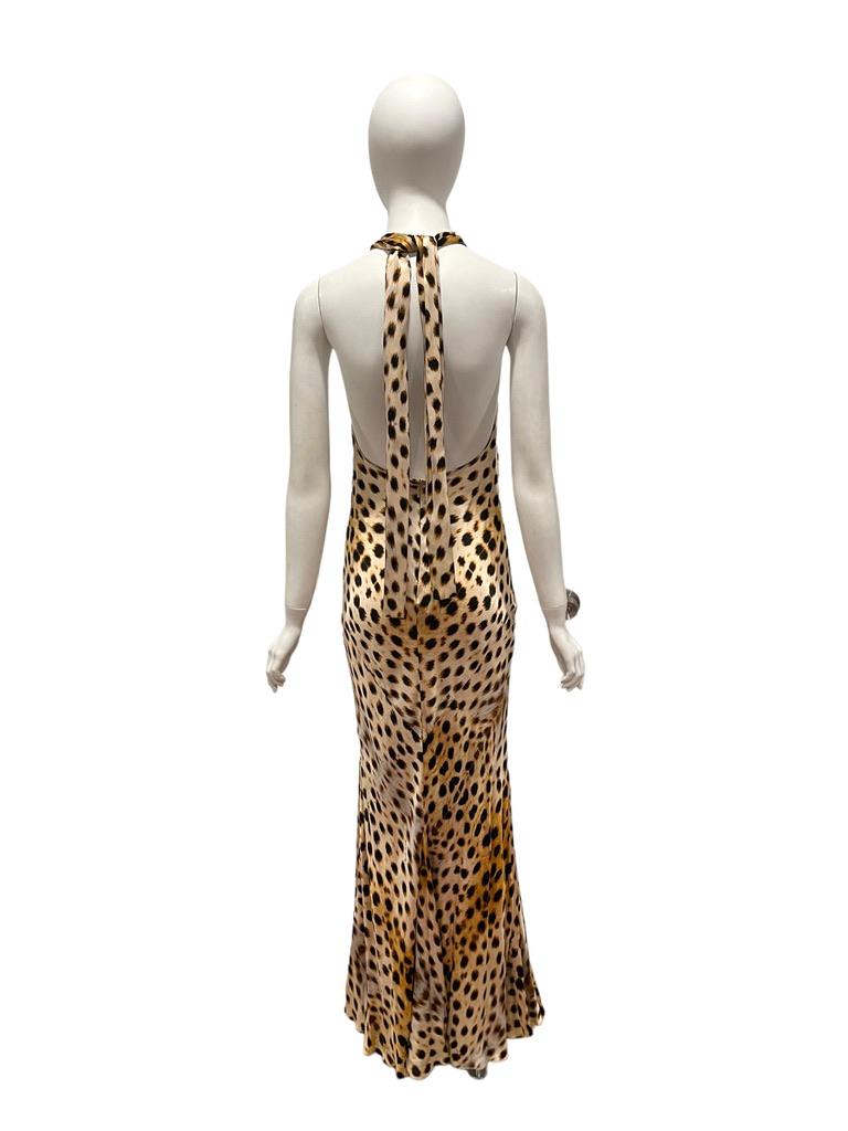 Roberto Cavalli cheetah print silk halter dress

100% silk
20.5'