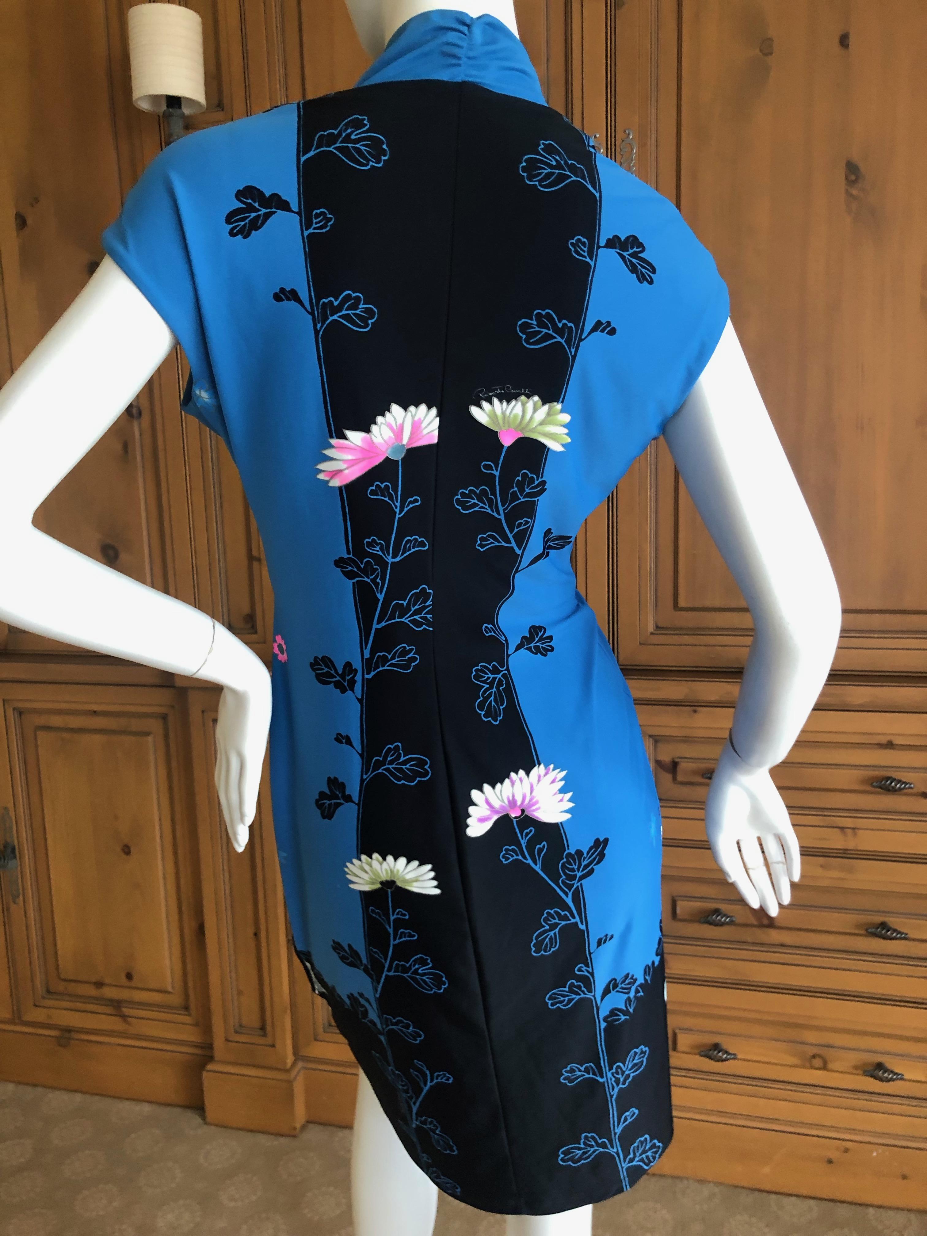 Roberto Cavalli Chinoiserie Floral Pattern Silk Cocktail Dress  
Size 44

This is so pretty

 Bust 38