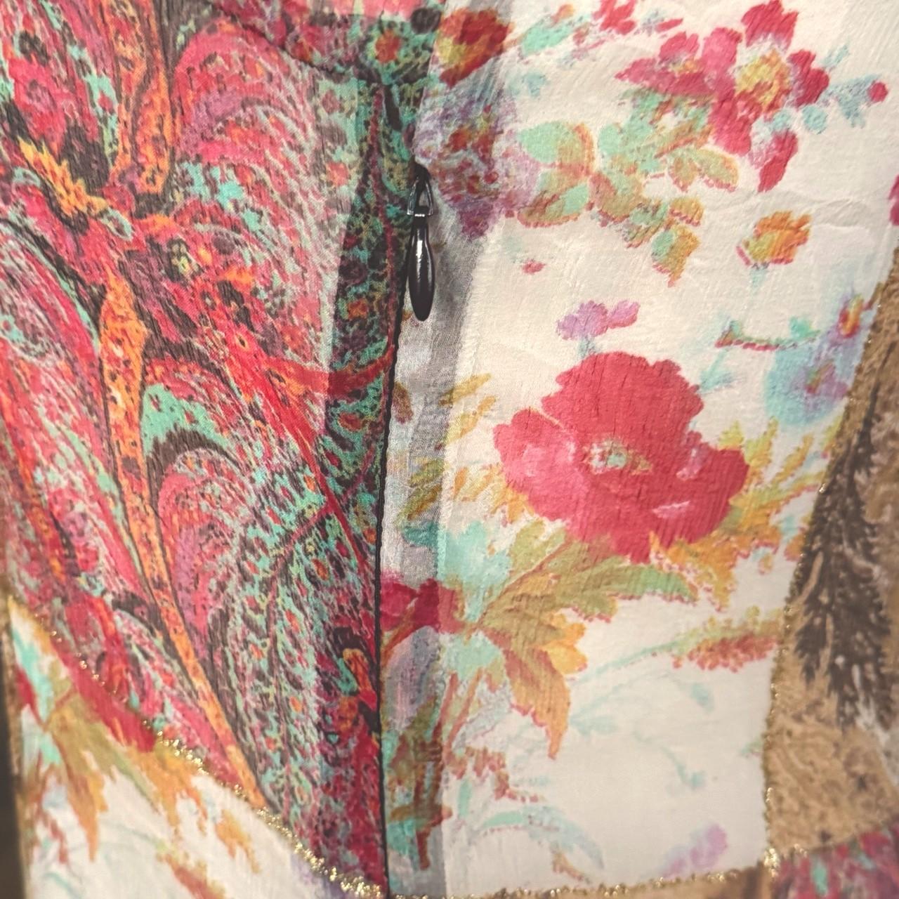 Roberto Cavalli Classs 2000s - Robe en soie à patchwork Bon état - En vente à PARIS, FR