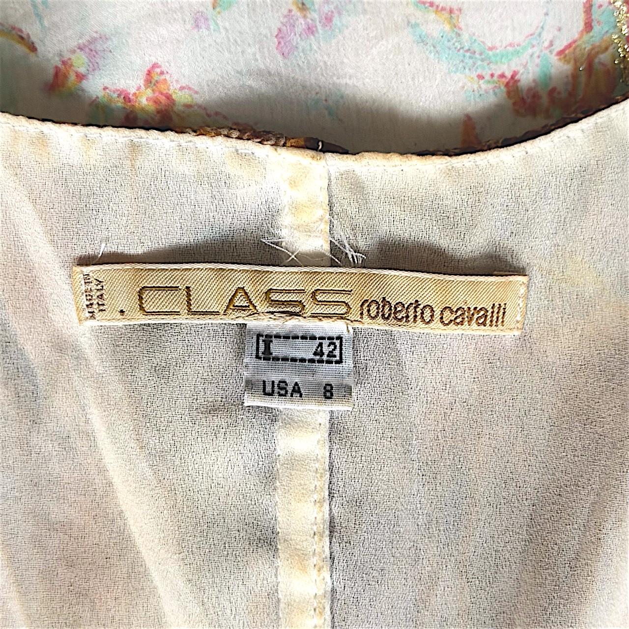 Roberto Cavalli Classs 2000s - Robe en soie à patchwork Pour femmes en vente