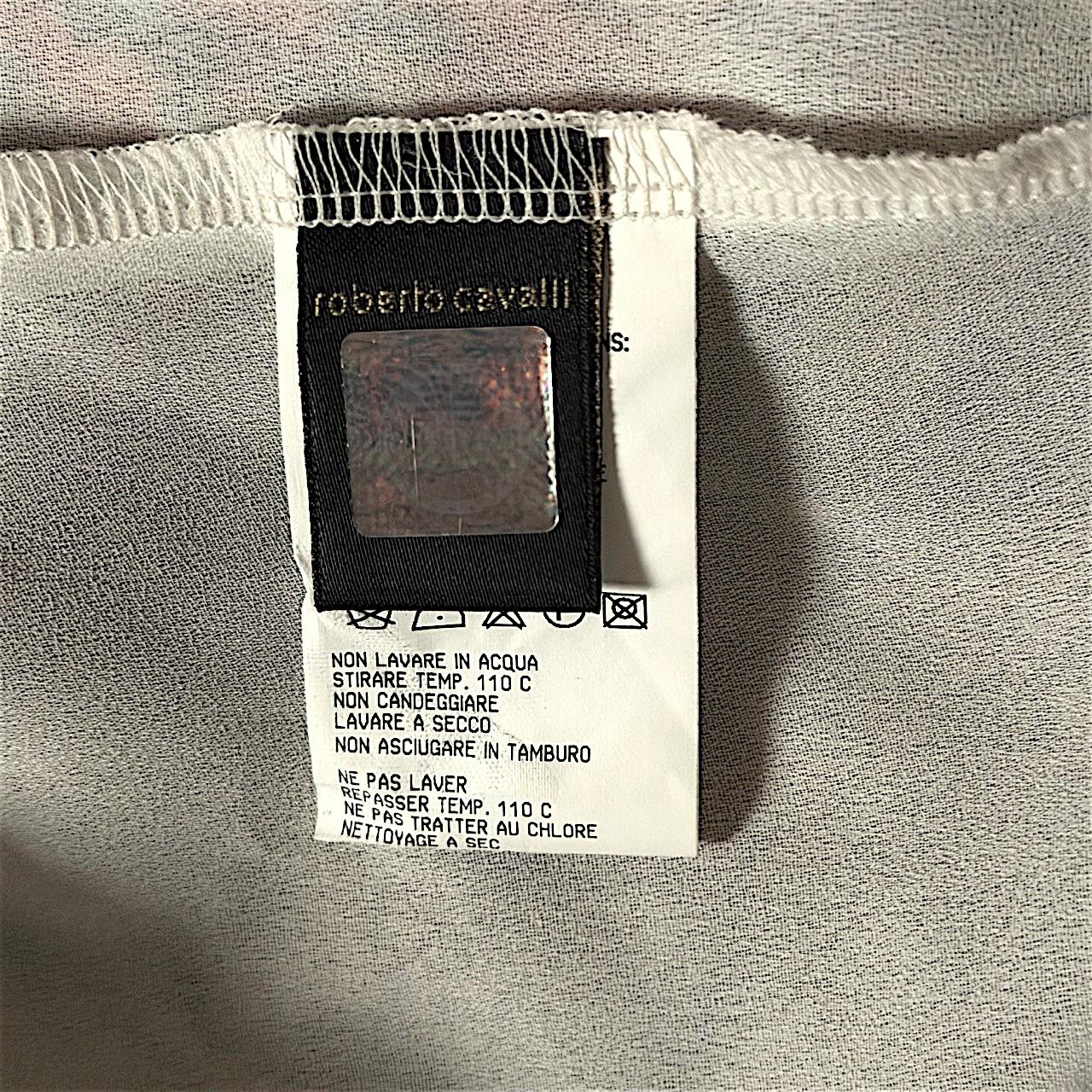 Roberto Cavalli Classs 2000s - Robe en soie à patchwork en vente 1