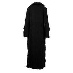 Roberto Cavalli Cappotto lungo di classe con pelliccia - anni '00