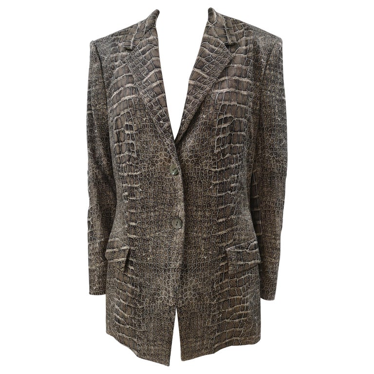 Roberto Cavalli cocco print blazer / jacket For Sale at 1stDibs