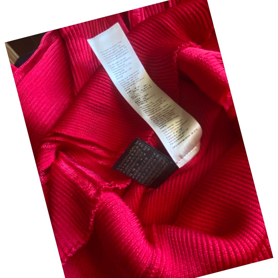 Roberto Cavalli Collection Red Viscose Sexy Knit Summer Sweater, Italy Size 10 For Sale 6