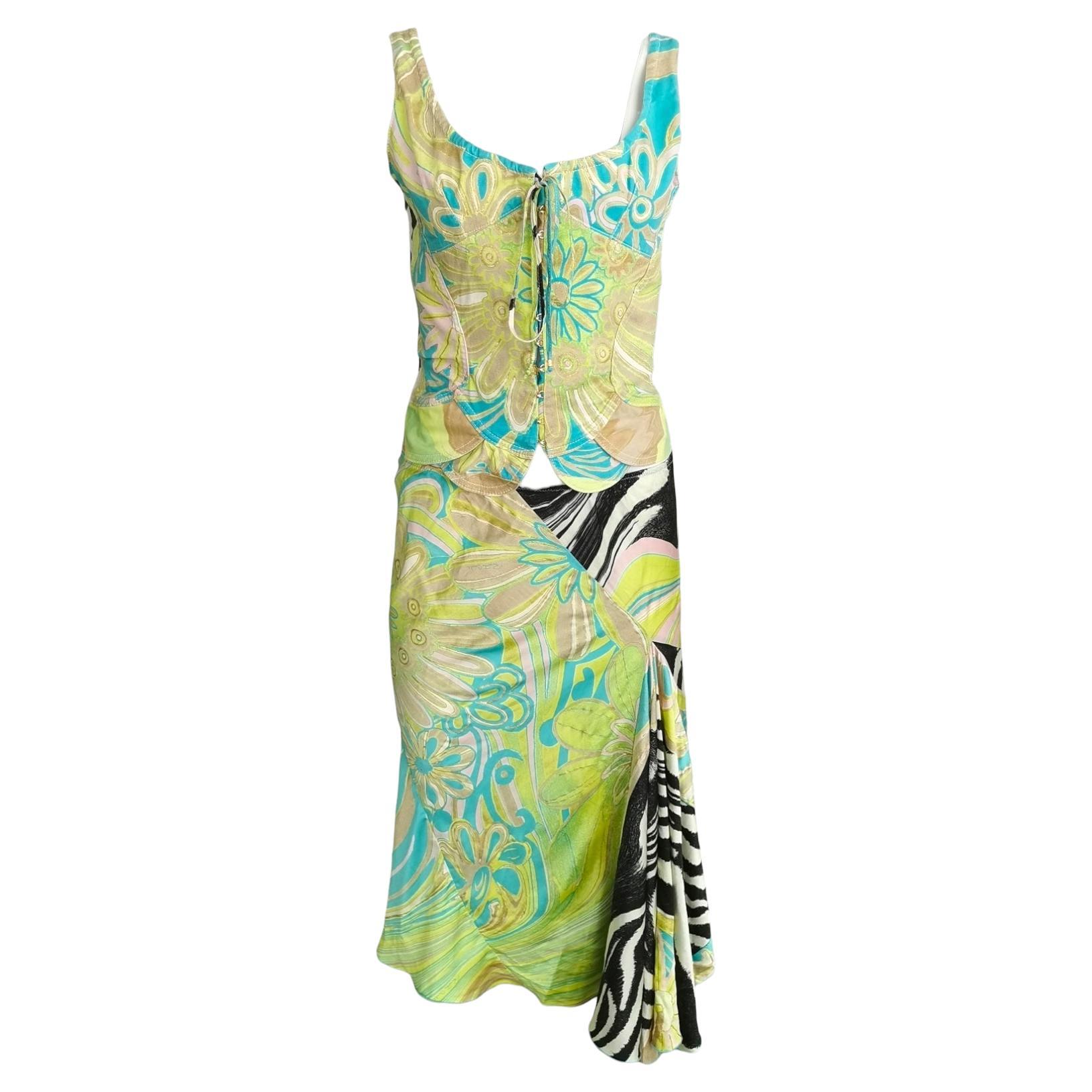 Roberto Cavalli corset set, SS 2004 For Sale