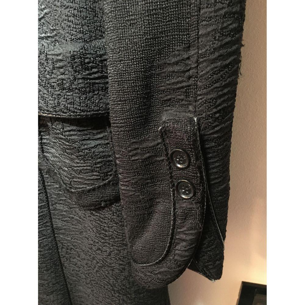 Roberto Cavalli Cotton Coat in Black For Sale 4
