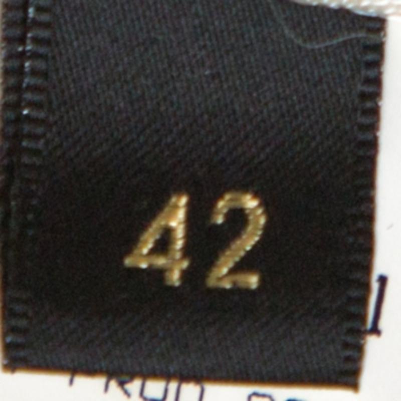 Roberto Cavalli Cremefarbene Jacke mit Gürtel und Fuchspelzbesatz aus Wolle M im Angebot 1