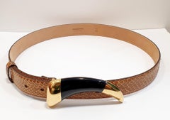 Roberto Cavalli Crocodile Effect Leather For Women Belt
