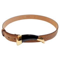 Ceinture en cuir Roberto Cavalli effet crocodile pour femmes