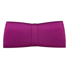 Roberto Cavalli Crystal-Embellished Pleated Satin Clutch Bag
