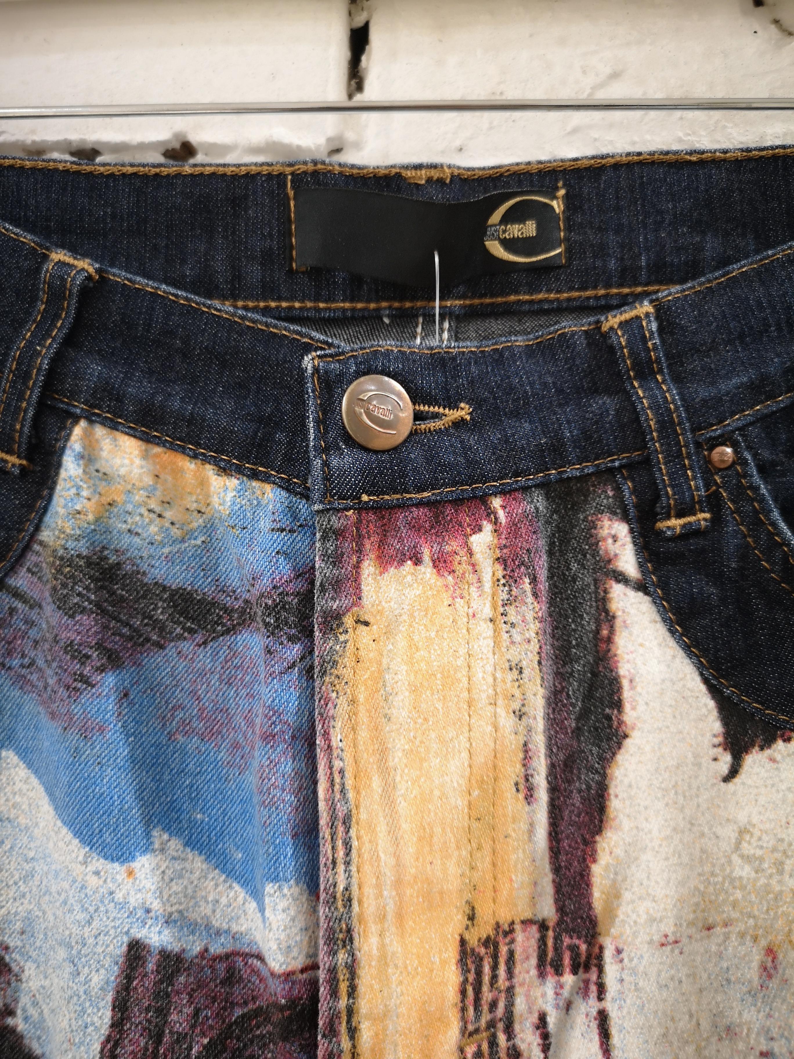 Black Roberto Cavalli denim jeans