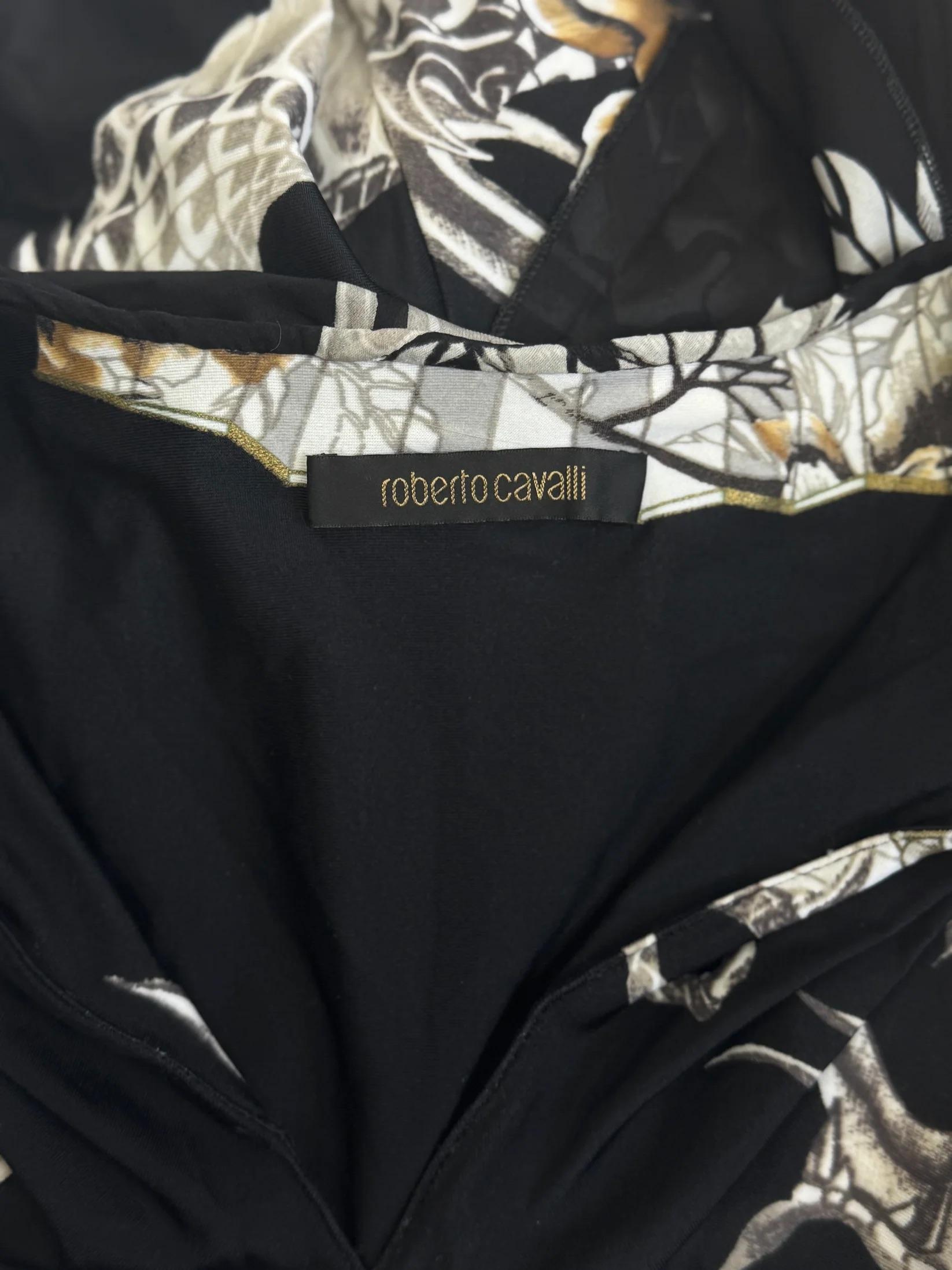 Roberto Cavalli Dragon and Fan Mini Dress, 2006 For Sale 2