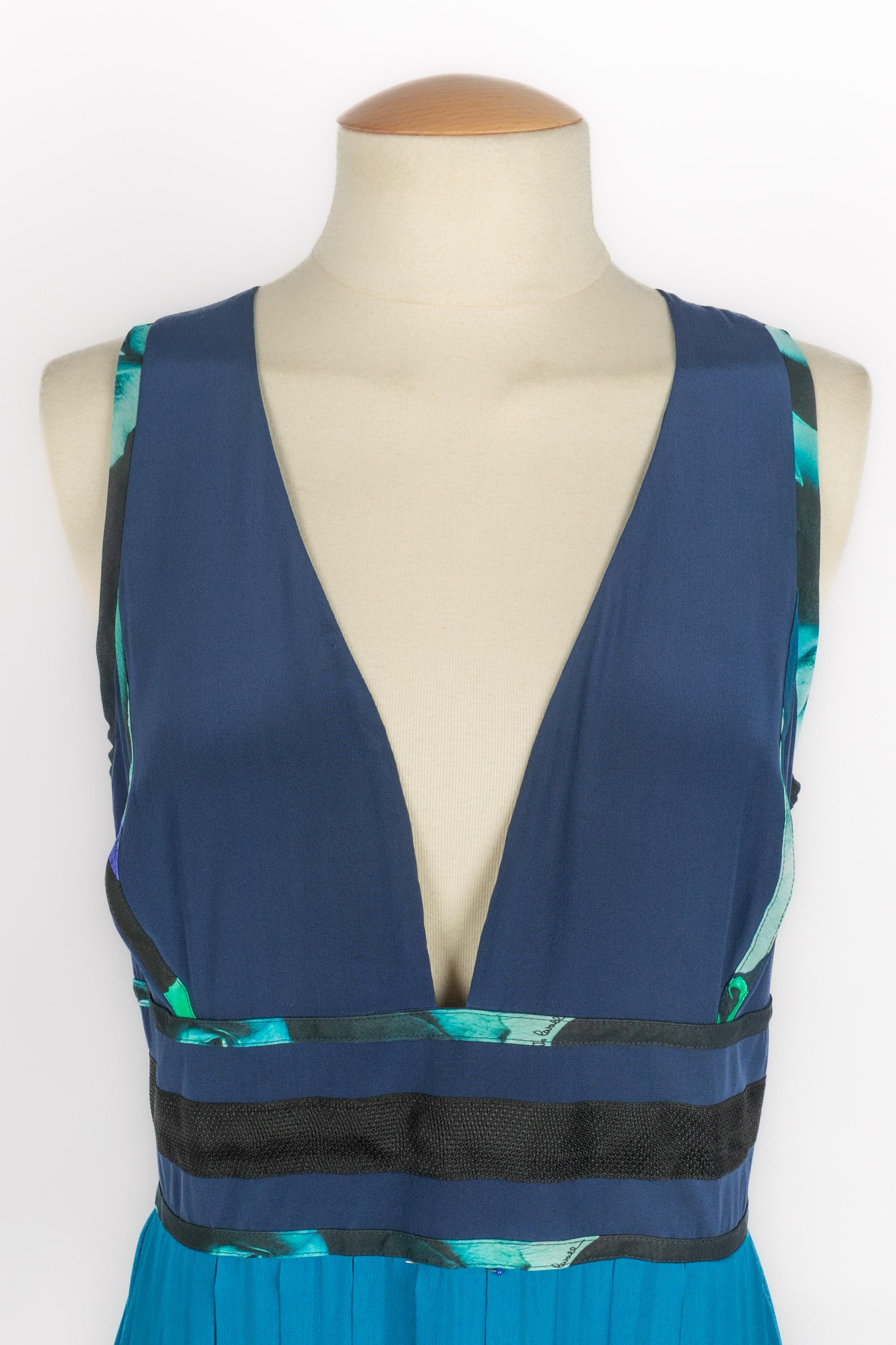 Bleu Robe Roberto Cavalli en vente