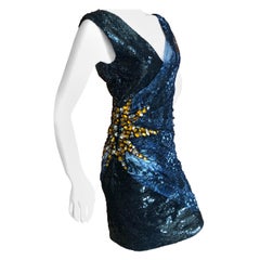 Roberto Cavalli Embellished Sequin Mini Dress