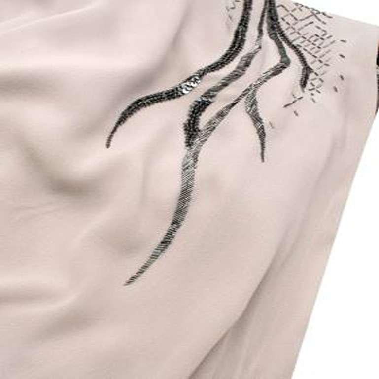 Roberto Cavalli Embellished Silk Sleeveless Gown For Sale 3