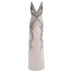 Roberto Cavalli Embellished Silk Sleeveless Gown