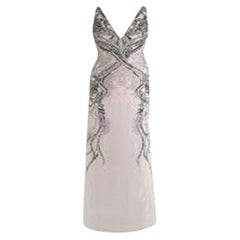 Roberto Cavalli Embellished Silk Sleeveless Gown