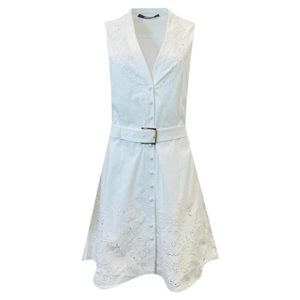 Roberto Cavalli Embroidered Cotton Dress For Sale