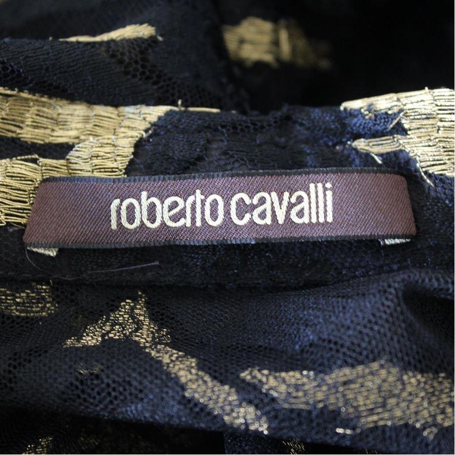 Black Roberto Cavalli Evening Dress S For Sale