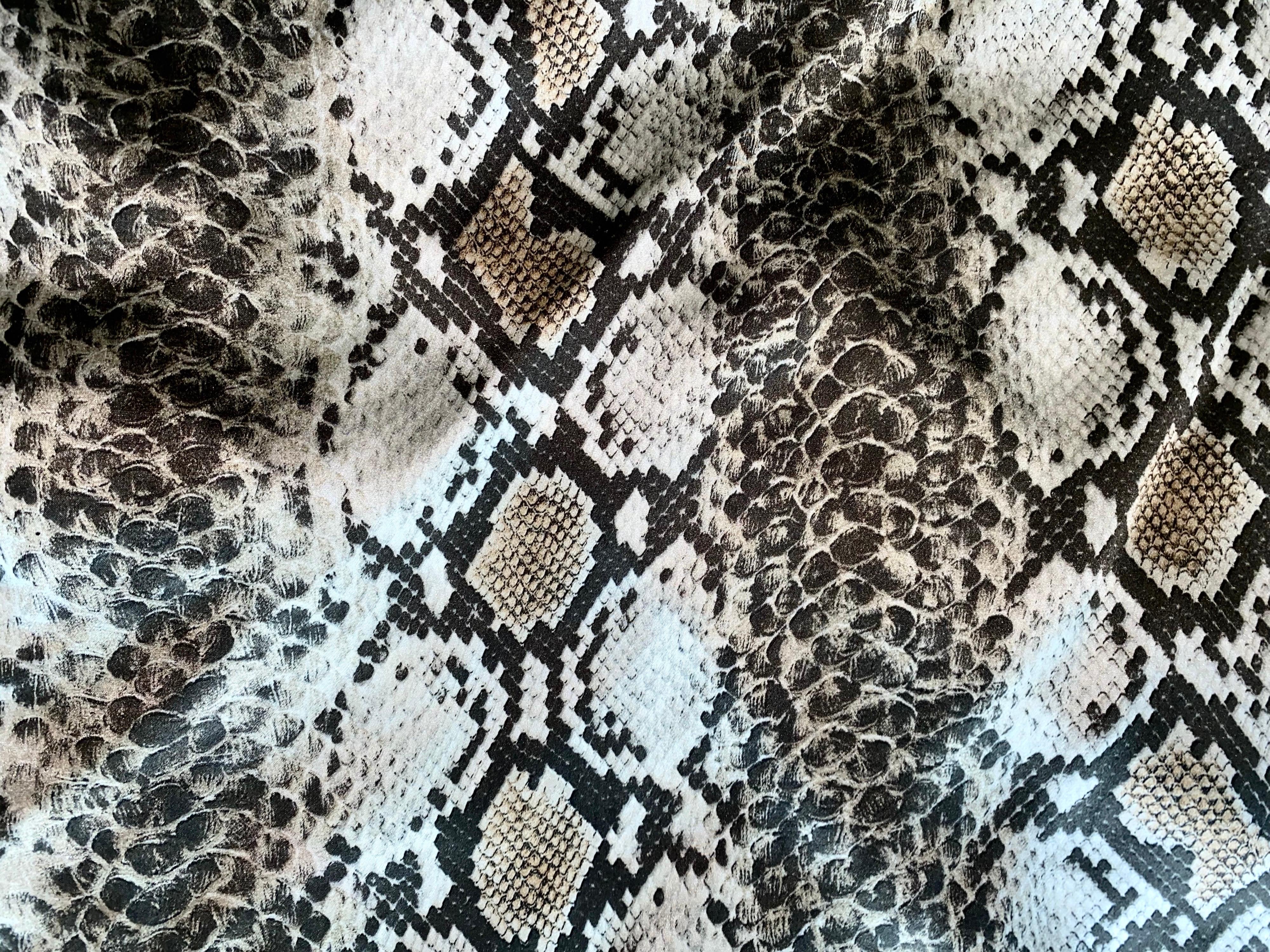 snake print gowns