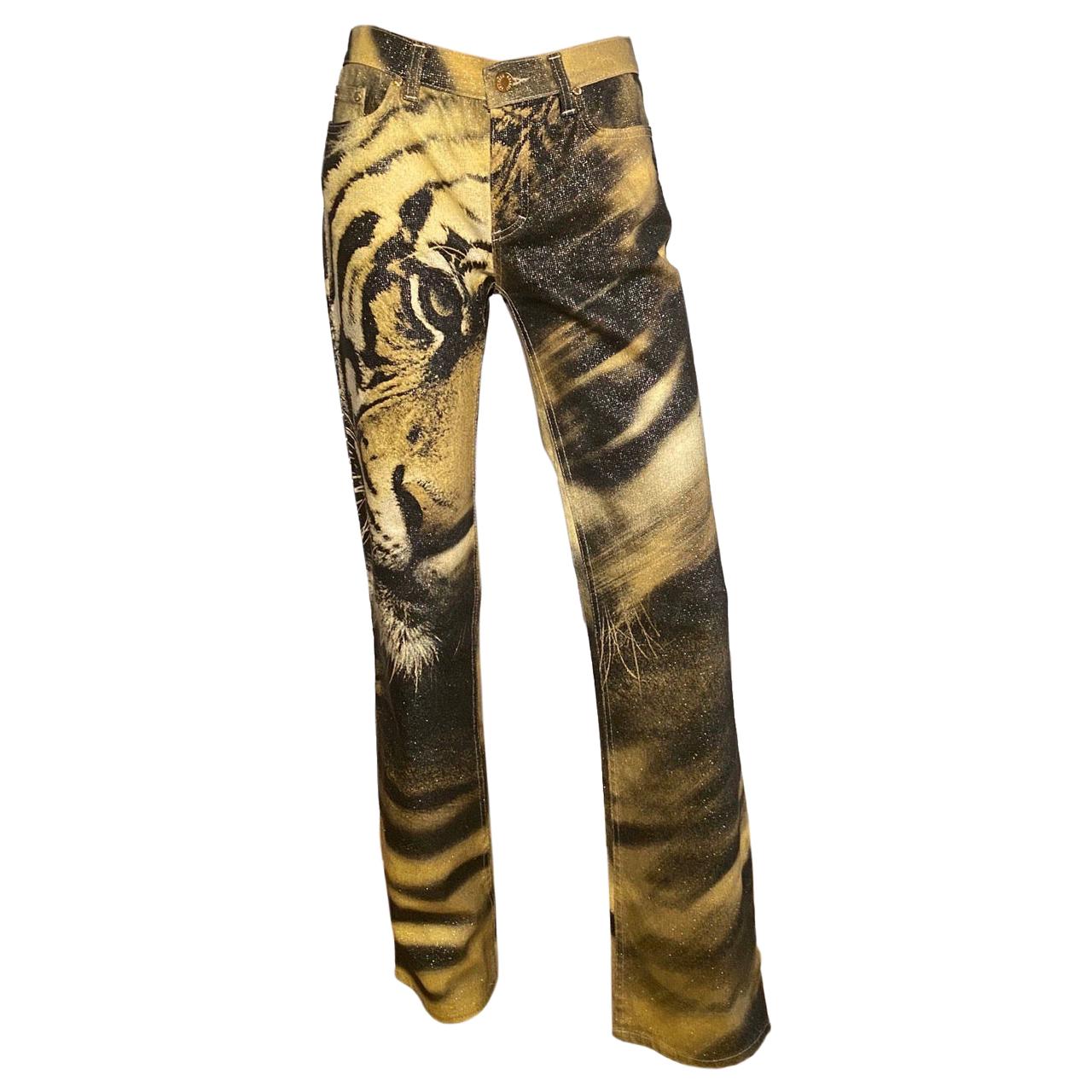 Roberto Cavalli F/W 2000 Tiger Print Pants
