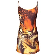Roberto Cavalli F/W 2000 Tiger Silk Dress
