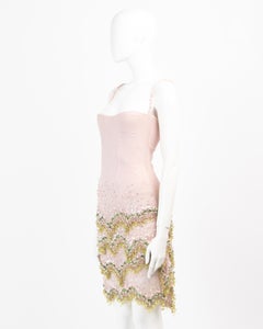 Roberto Cavalli F/W 2002 Embellished Beaded Slip Dress