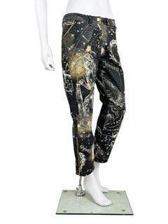 Roberto Cavalli F/W 2003 Astrology Black Jeans
