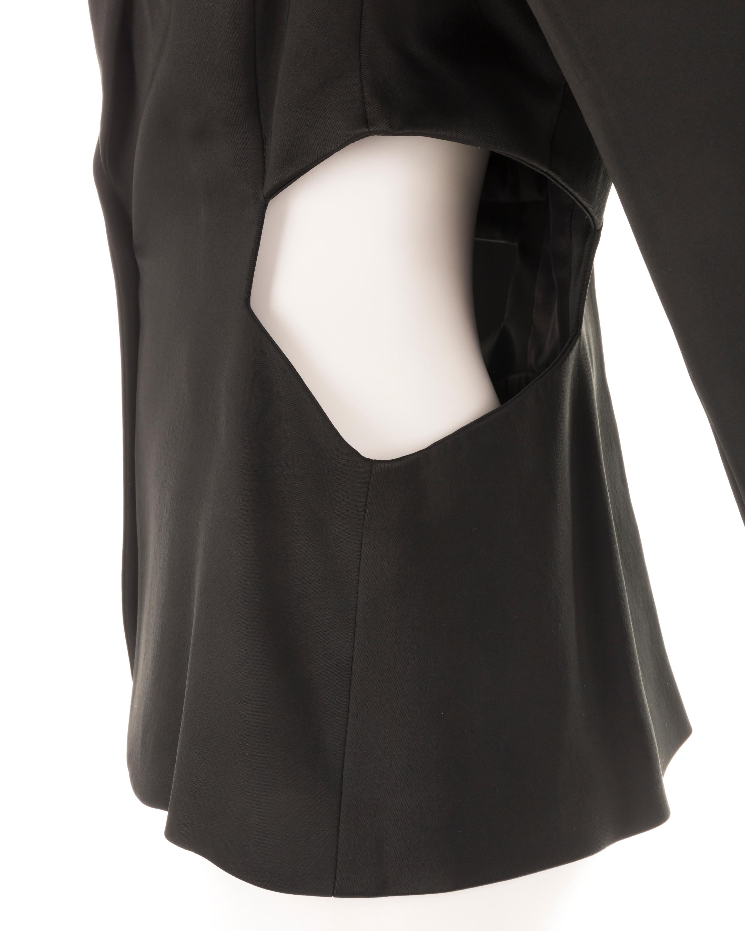 Women's Roberto Cavalli F/W 2003 black cut-out blazer For Sale