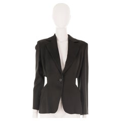 Roberto Cavalli F/W 2003 blazer negro recortado