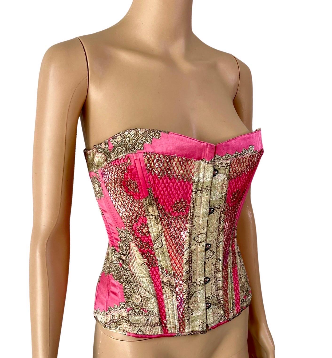 Roberto Cavalli F/W 2004 Bustier Corset Top Size S