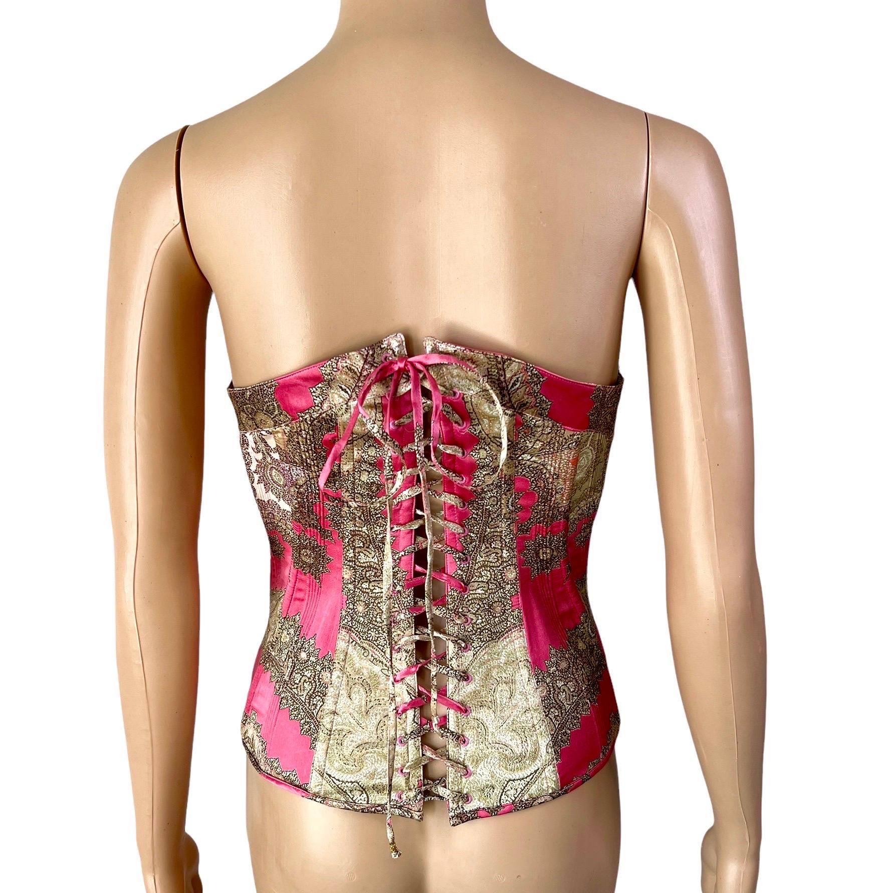 Women's Roberto Cavalli F/W 2004 Bustier Corset Top For Sale