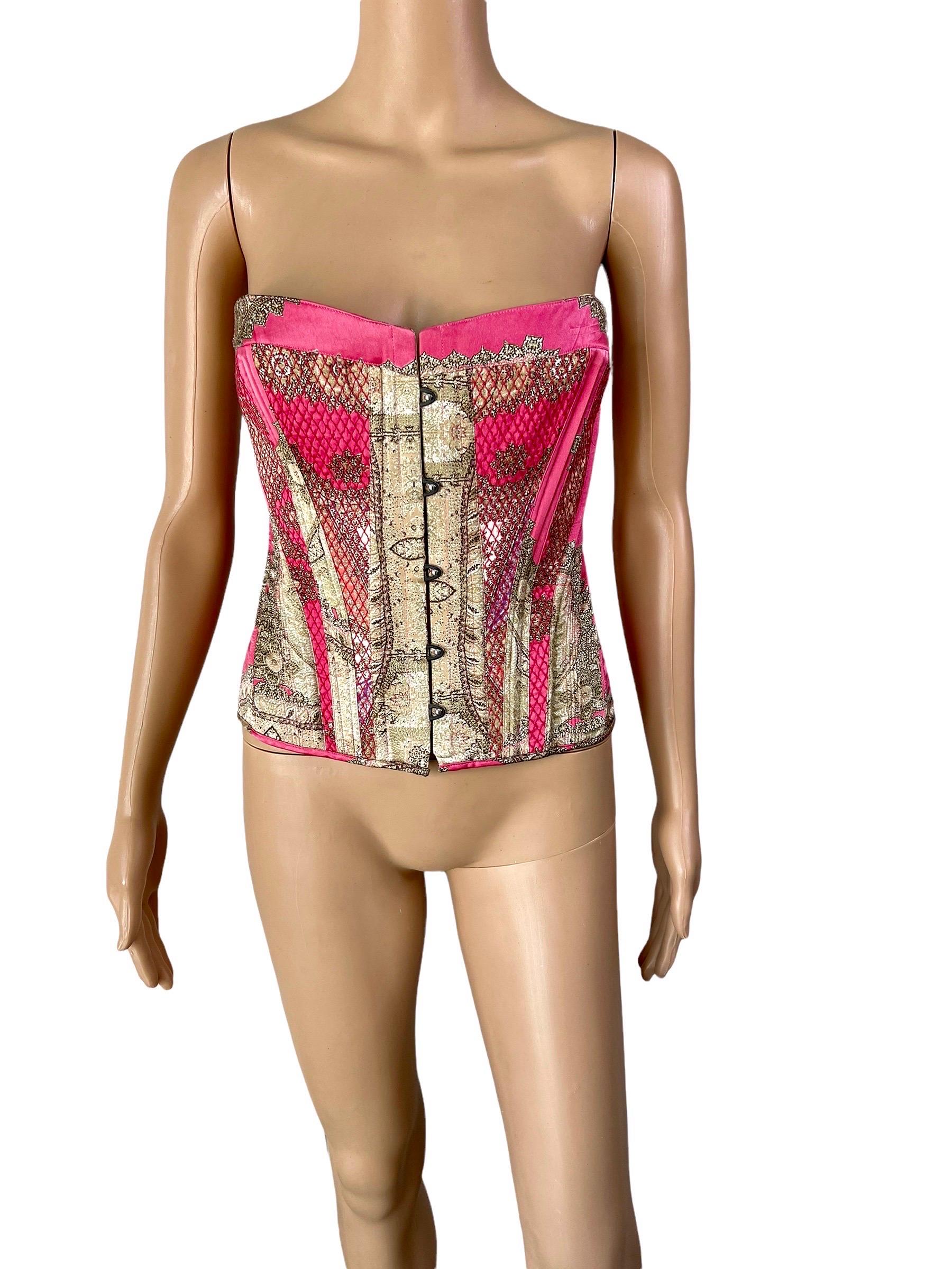 Roberto Cavalli F/W 2004 Bustier Corset Top For Sale 1