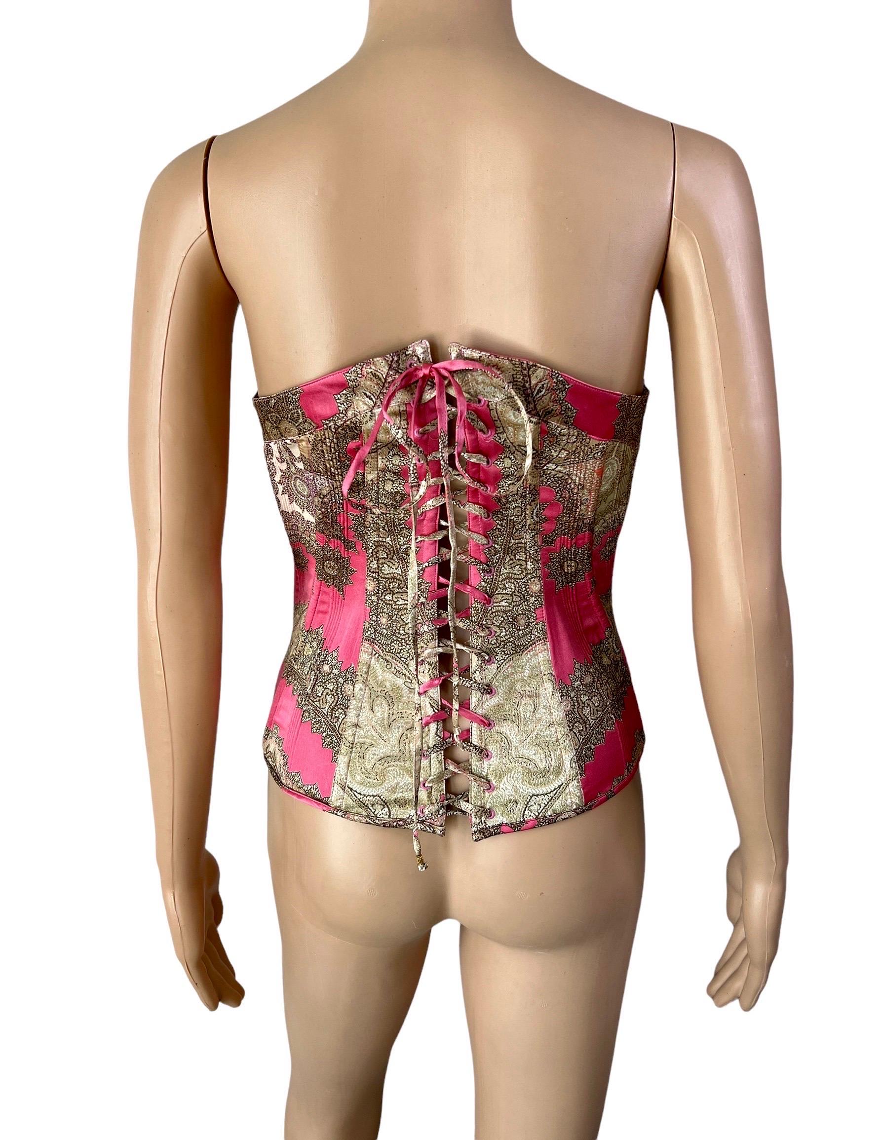 Roberto Cavalli F/W 2004 Bustier Corset Top For Sale 3