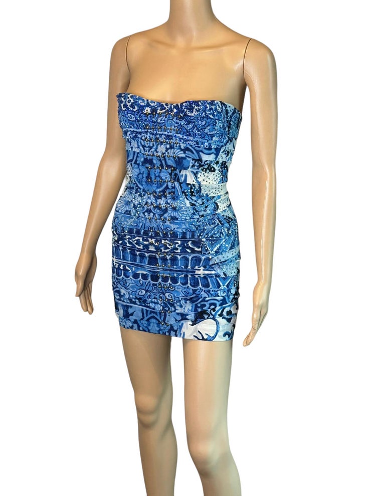 knee length dresses for ladies Beata Rhinestone Ruched Mesh Mini Dress – honey
