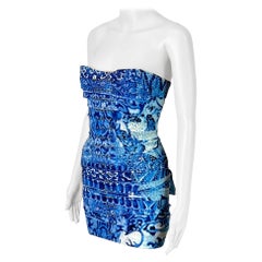 Roberto Cavalli F/W 2005 - Mini robe corset embellie en porcelaine de style chinoiseries
