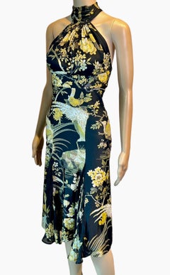 Roberto Cavalli F/W 2006 Floral Print Midi Dress