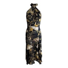 Roberto Cavalli F/W 2006 Floral Print Midi Dress