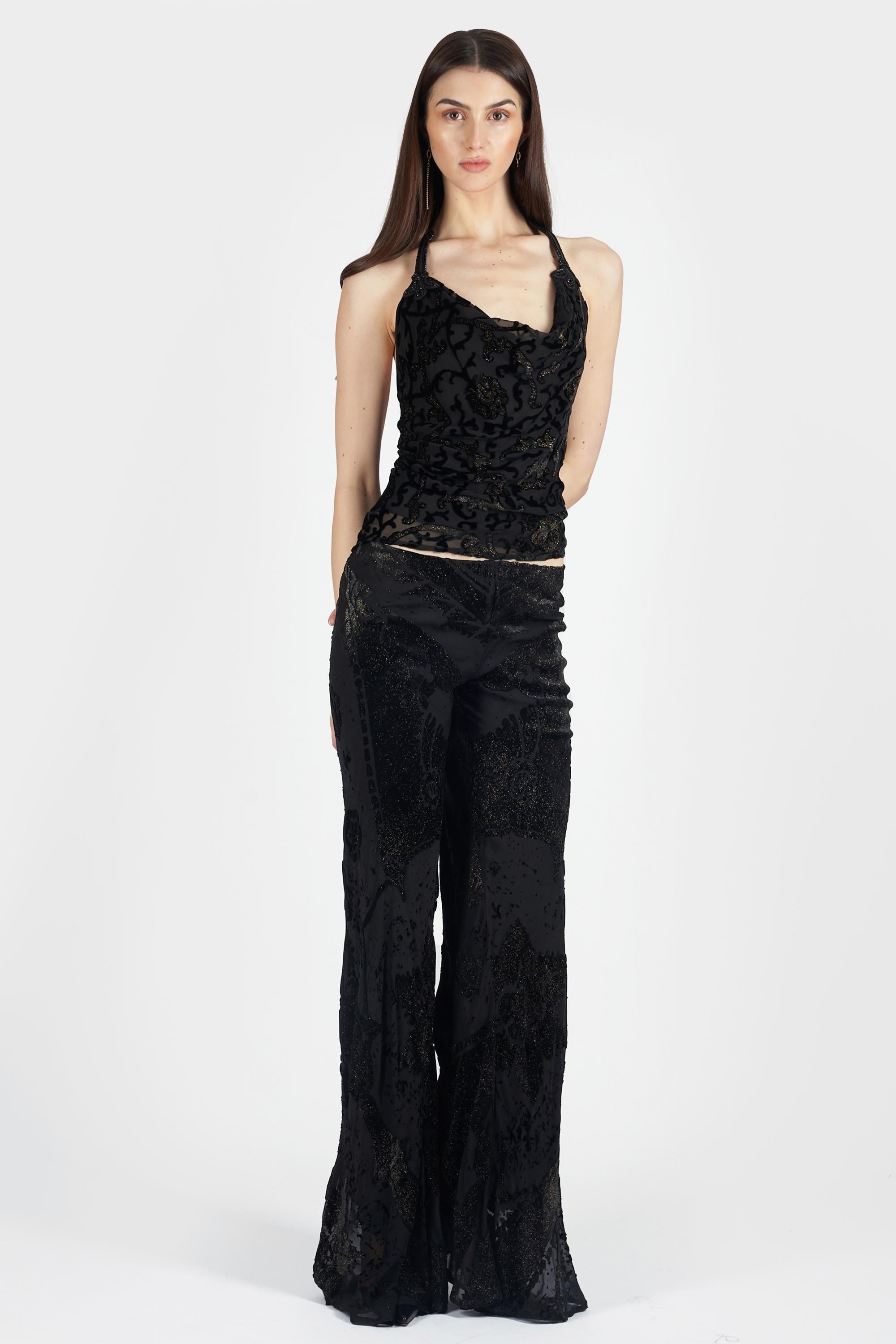 Roberto Cavalli F/W 2006 Velvet Co-ord In Excellent Condition For Sale In London, GB