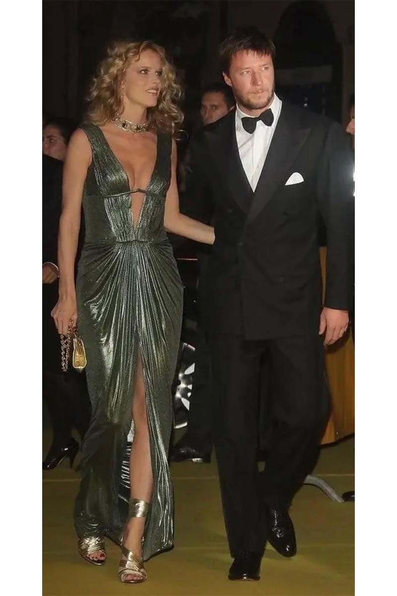 Roberto Cavalli F/W 2007 Copper Metallic Gown 4