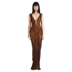 Vintage Roberto Cavalli F/W 2007 Copper Metallic Gown