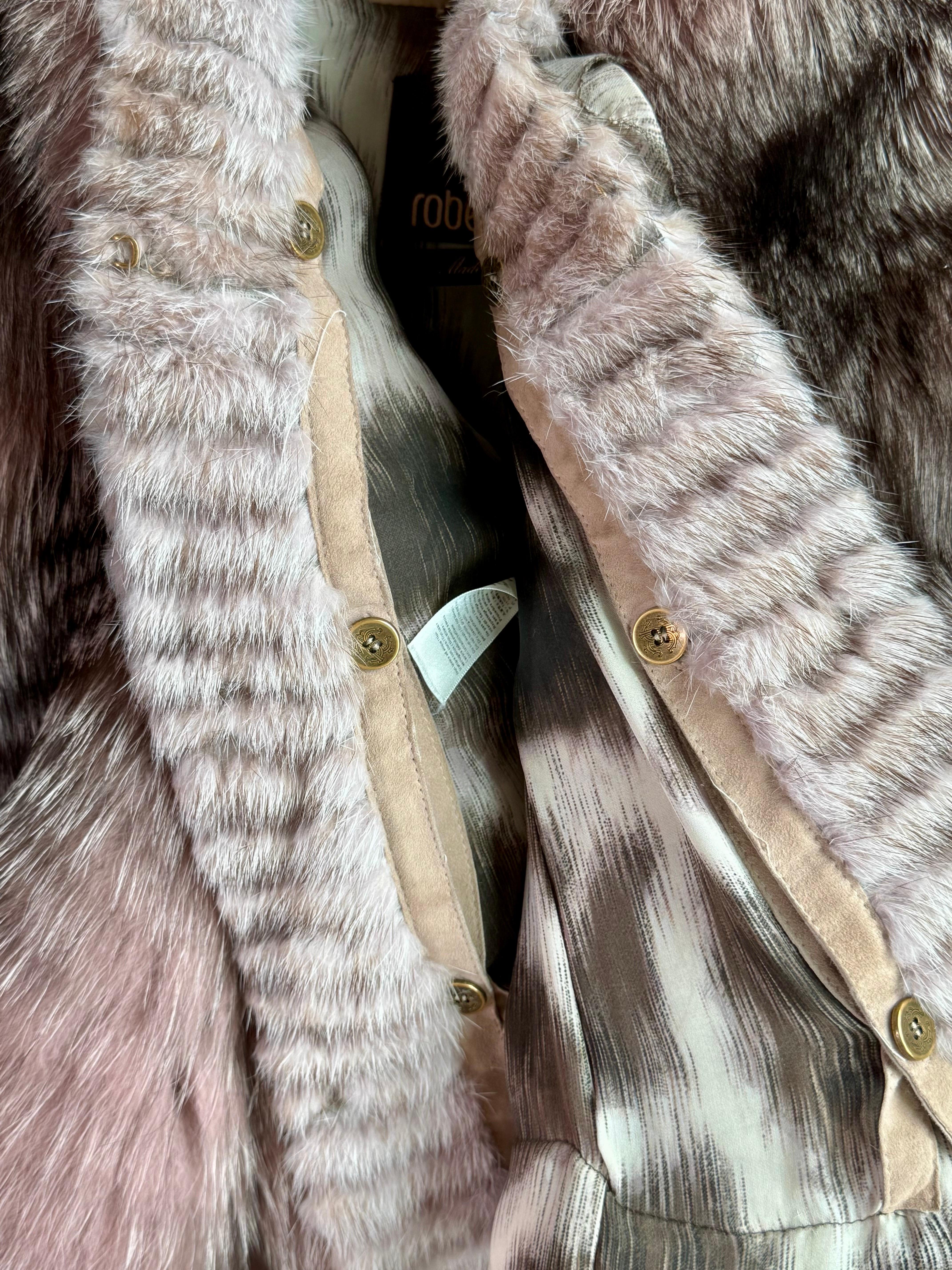 Roberto Cavalli F/W 2010 Runway Cropped Fox Fur Bolero Jacket Coat en venta 10