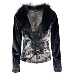 Roberto Cavalli - Cardigan in velluto Autunno 2000