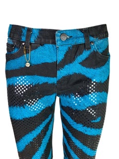 Roberto Cavalli Fall 2000 Zebra Print Jeans