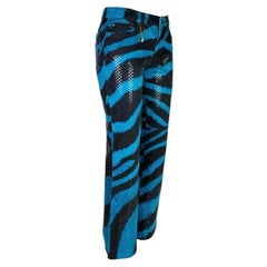 Roberto Cavalli Herbst 2000 Zebra-Print-Jeans