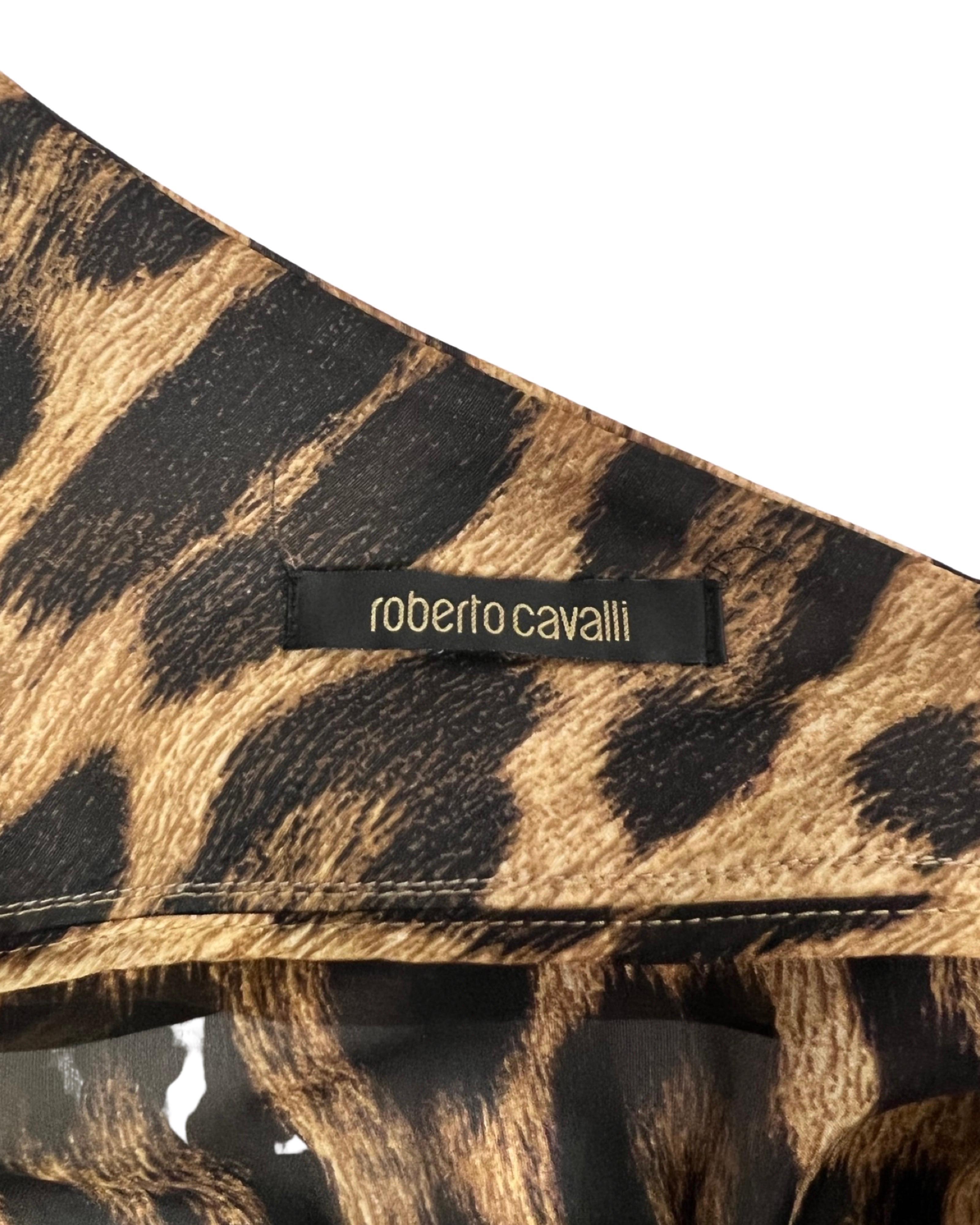 Vestido de seda Roberto Cavalli Otoño 2006 2