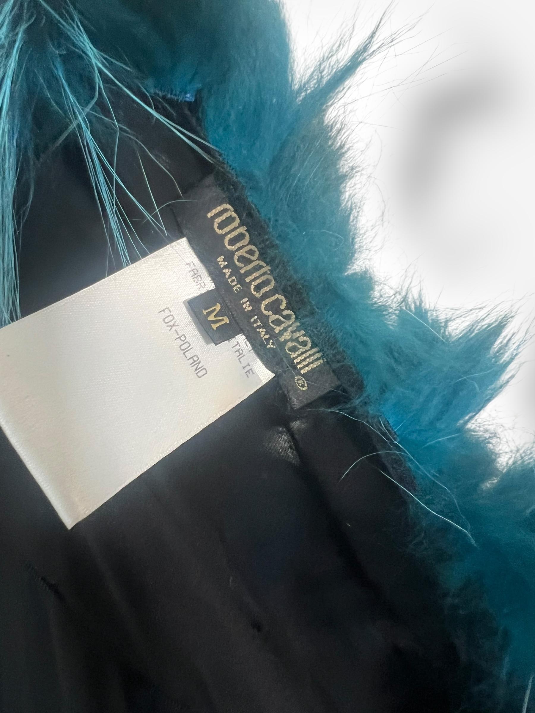 Roberto Cavalli Fall/Winter 2000 Runway Fox Fur Coat For Sale 5