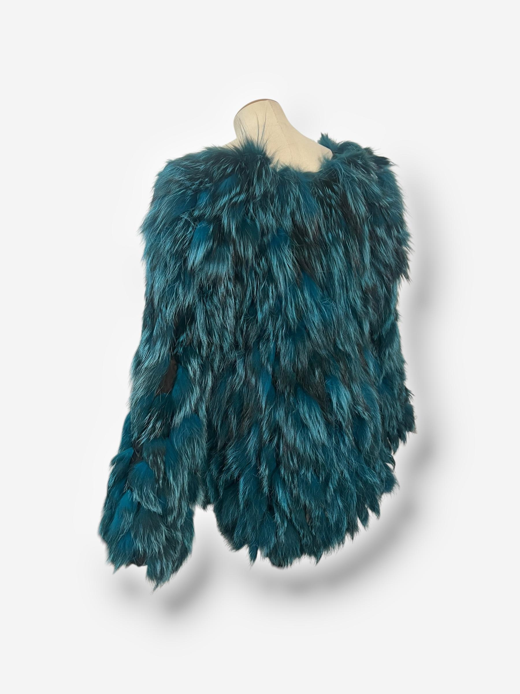 Roberto Cavalli Fall/Winter 2000 Runway Fox Fur Coat For Sale 6